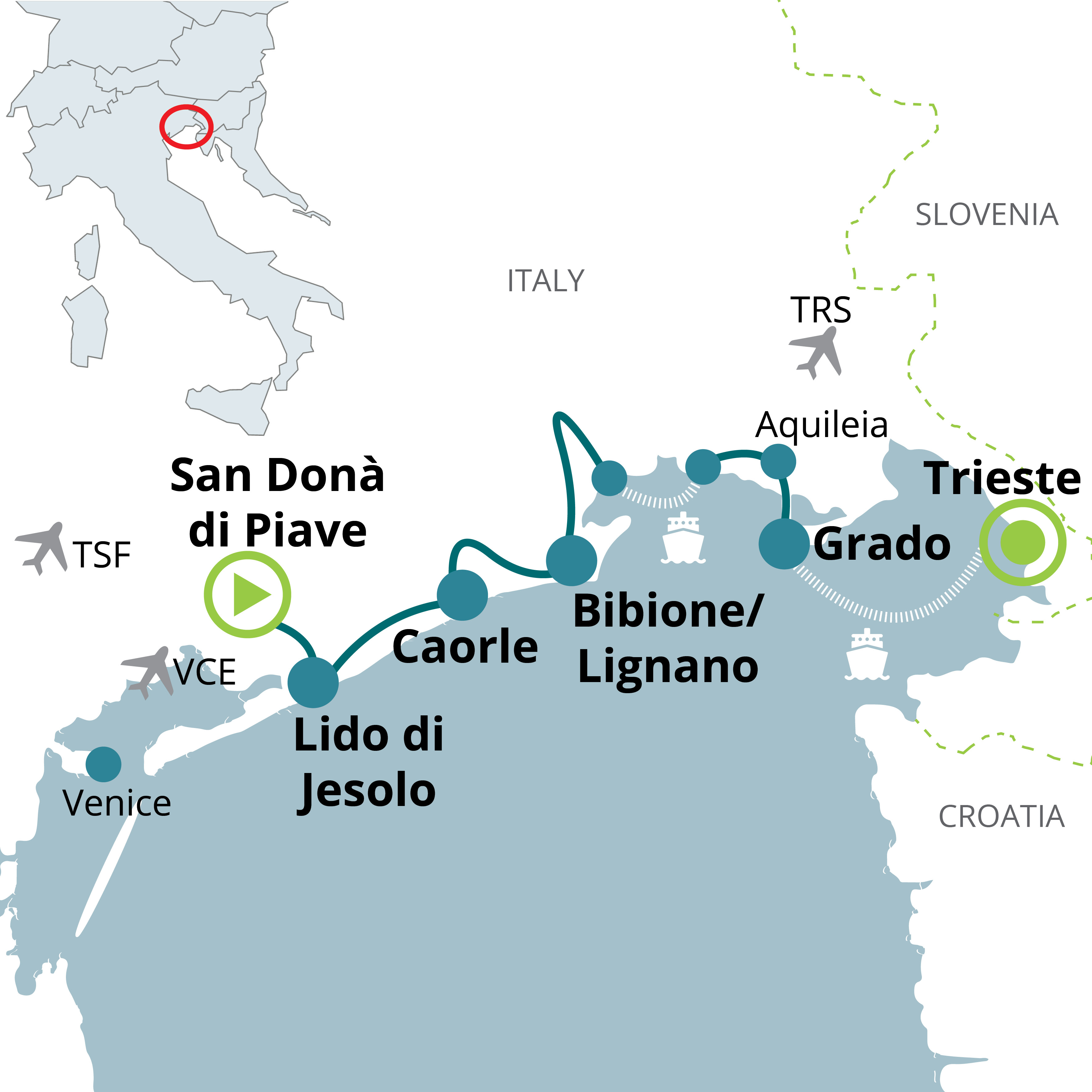 travel from venice to trieste